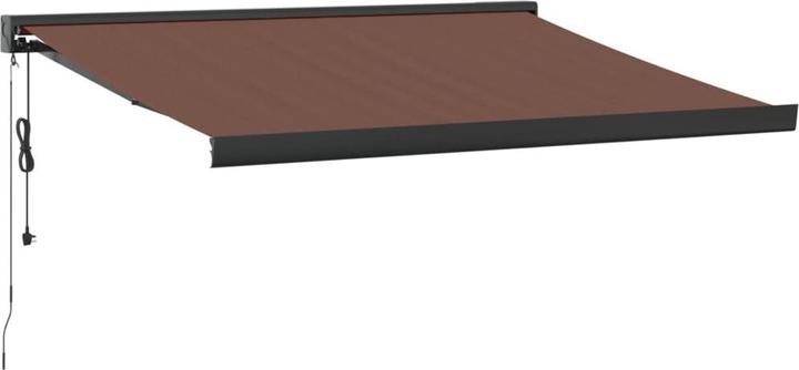Actual product image VidaXL Markise Gelenkarmmarkise Sonnenmarkise Automatisch Braun 350x250cm (3.50 m)