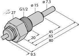 Turck Eintauchsensor FCSG1, L065, 2A4NAEX0
