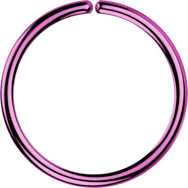 Produktbild Star Piercing Micro Piercing Ring violett mit Titanium Beschichtung (Chirurgenstahl 316L, ohne Messing)