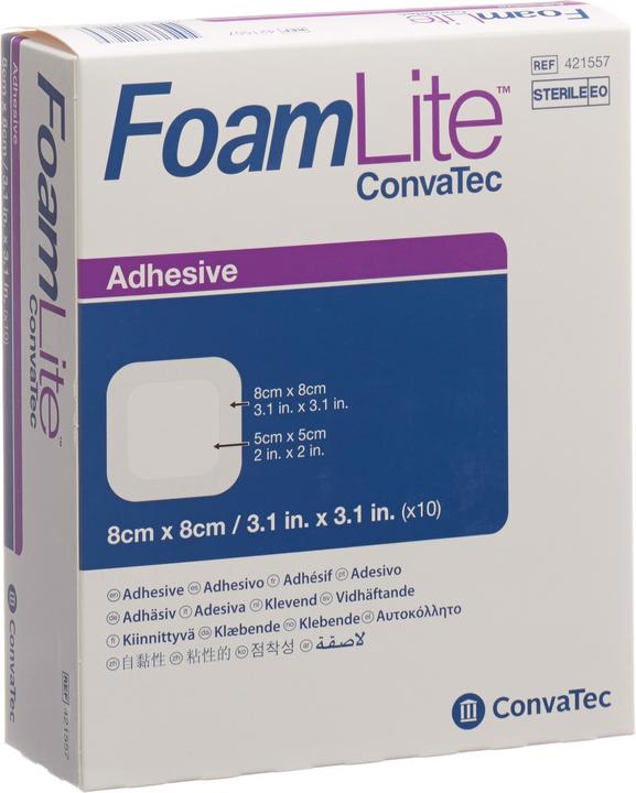 Immagine prodotto ConvaTec Silikon-Schaumverband 8x8cm (10 x)