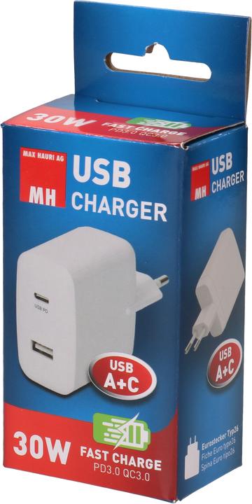 Actual product image Max Hauri USB Charger USB A/C 30W (30 W)