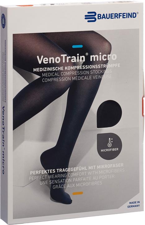 Produktbild Veno Train MICRO A-G KKL2 M normal/long offene Fussspitze schwarz Haftband Spitze normal (M)