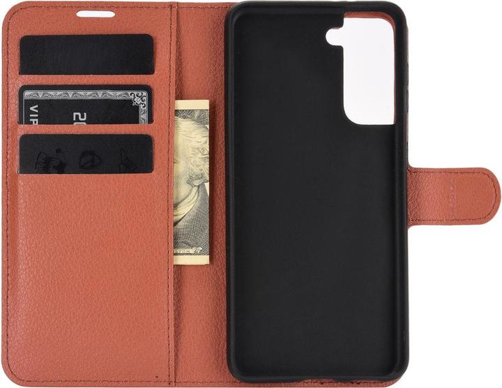 Produktbild König Design Hülle Handy Schutz für Samsung Galaxy S21 Case Cover Tasche Etuis Bumper Braun (Samsung Galaxy S21+)