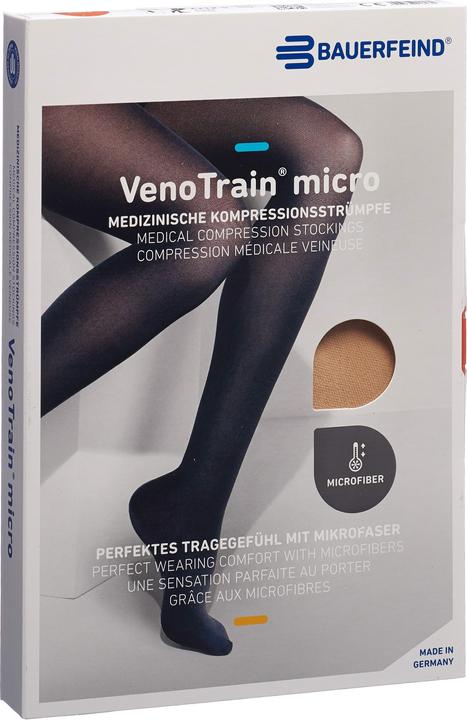 Veno Train MICRO A-G KKL2 L plus/long offene Fussspitze creme Haftband Noppen