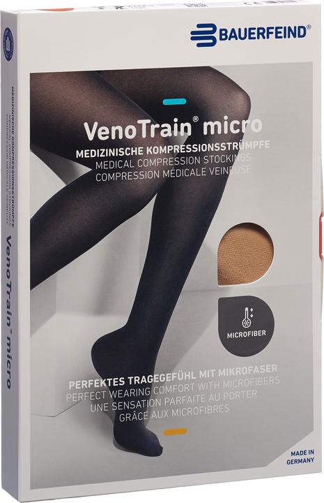 Veno Train MICRO AG KKL2 M plus/long offene Fussspitze creme Haftband Spitze normal (M)