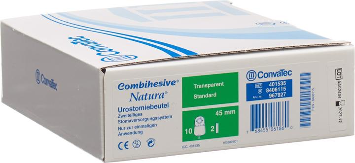 Produktbild ConvaTec Uro Beutel Knickversch 550ml 45mm (10 Stück, 10000 ml, 500 g)