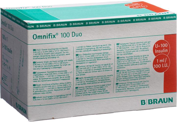 B.Braun Insulin 1 ml duo mit Kanüle G26 (Insulin injections)