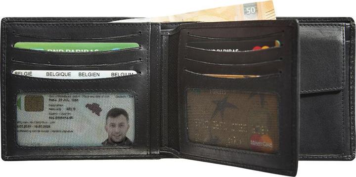 Produktbild Maverick Urban Classic Portemonnaie Leder - schwarz