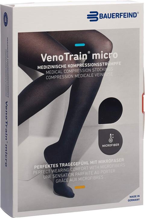 Produktbild Veno Train MICRO A-TU KKL2 S normal/long offene Fussspitze schwarz (S)