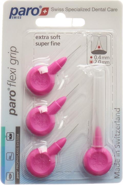 Produktbild Paro Flexi Grip 2 mm superfine pink zylindrisch (4 x, 2 mm)