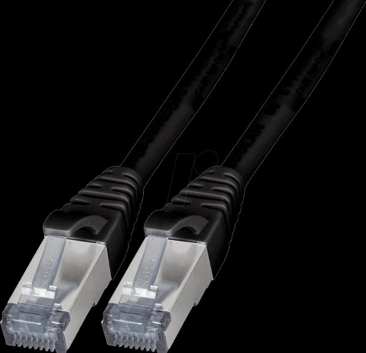 Produktbild Shiverpeaks S/CONN maximum connectivity Netzwerkkabel-Patchkabel, cat 6A, S/FTP, PIMF, schwarz, 15,0m (S/FTP, CAT6a, 15 m)