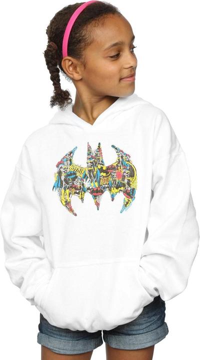 Image du produit - Sweat à capuche BATMAN BATGIRL LOGO COLLAGE - Fille (116)
