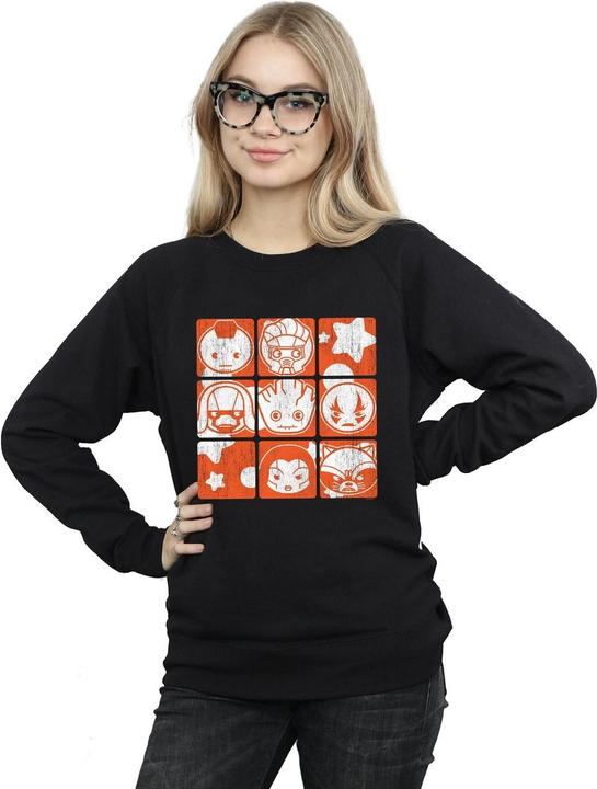 Actual product image Womens/Ladies Kawaii Guardians Of The Galaxy Retro Sweatshirt (XXL)