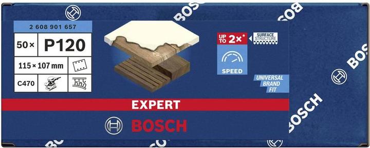 Actual product image Bosch Professional Zubehör Accessories 2608901657 Sanding paper for orbital sander grain 120 ( (G120)