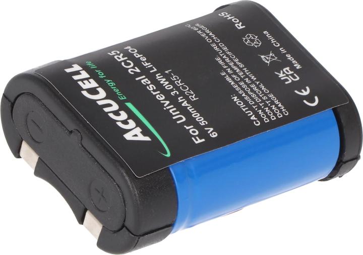 Produktbild AccuCell Akku 2CR5, Typ 2-CR5, 2CR5M (Kamera Akku Ladegerät)