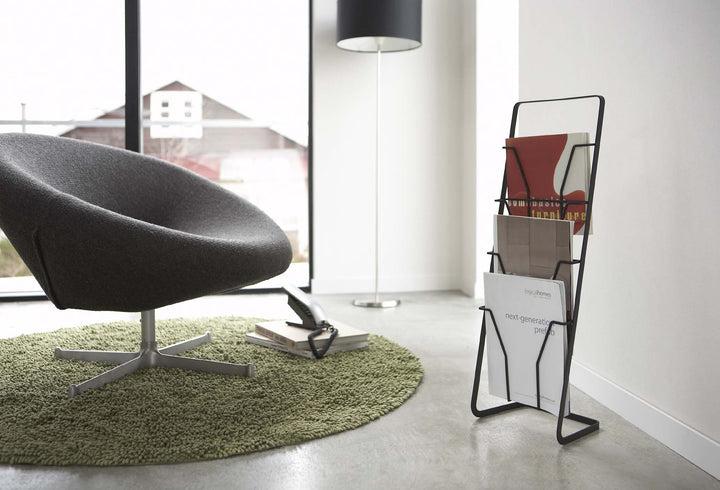 Produktbild Yamazaki Zeitungsständer mit 4 Fächern TOWER (25 x 18 x 71 cm)