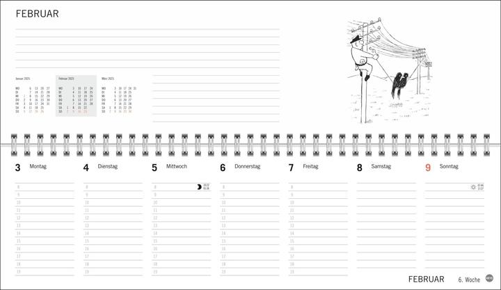 Produktbild Loriot Büroplaner 2025 (32.5 x 9.3 cm, Deutsch)