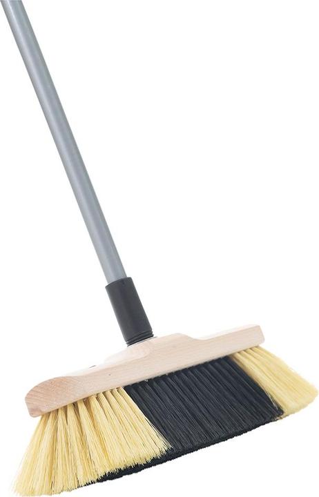 Produktbild Novaliv 1x Zimmerbesen mit Stiel I feine Kunstborsten I Handbesen Holz I Teleskopstiel I Stubenbesen (1 Stk.)