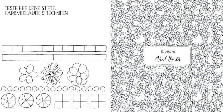 Produktbild Ausmalbuch - Florale Motive
