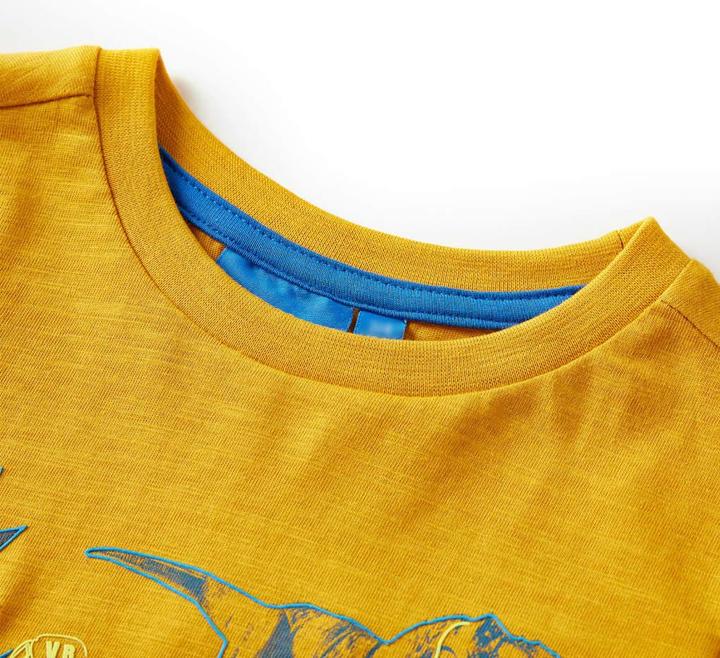Produktbild VidaXL Kinder-Langarmshirt Ocker 116,Material: 100 (116)