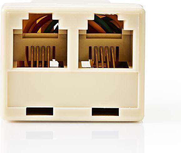 Immagine prodotto Nedis Presa telefonica a muro Tipo di connessione: Presa RJ11 RJ11 (6P4C) Presa 2X RJ11 (4/6) Estremità