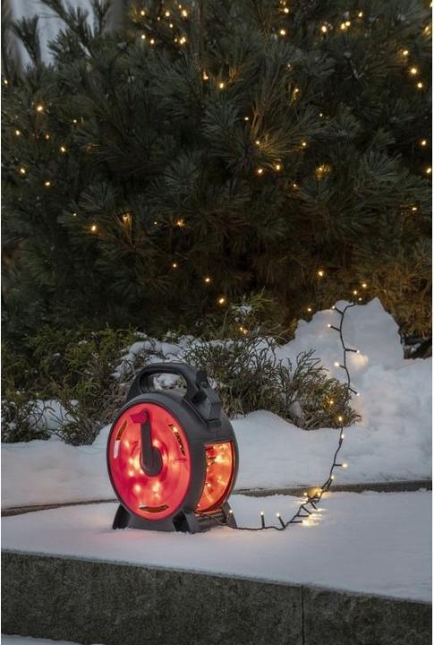 Actual product image Konstsmide LED light chain with cable reel (37.93 m)