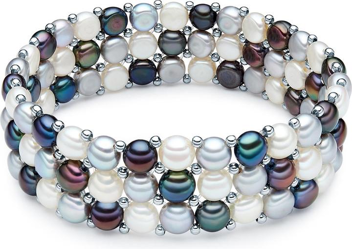 Immagine prodotto Valero Pearls Donna ottone perla d'acqua dolce coltivata argento 19,0 cm - 3726 (19 cm, Ottone)
