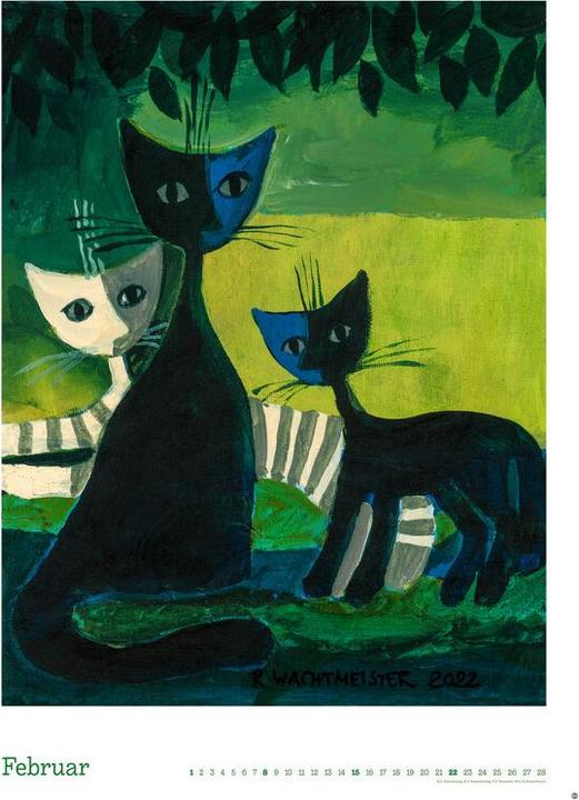 Actual product image Heye Bildkalender Rosina Wachtmeister (49 x 68 cm, German)