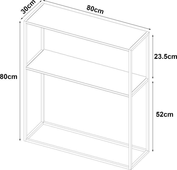 Actual product image En.Casa Kuhmo (80 x 80 x 30 cm)