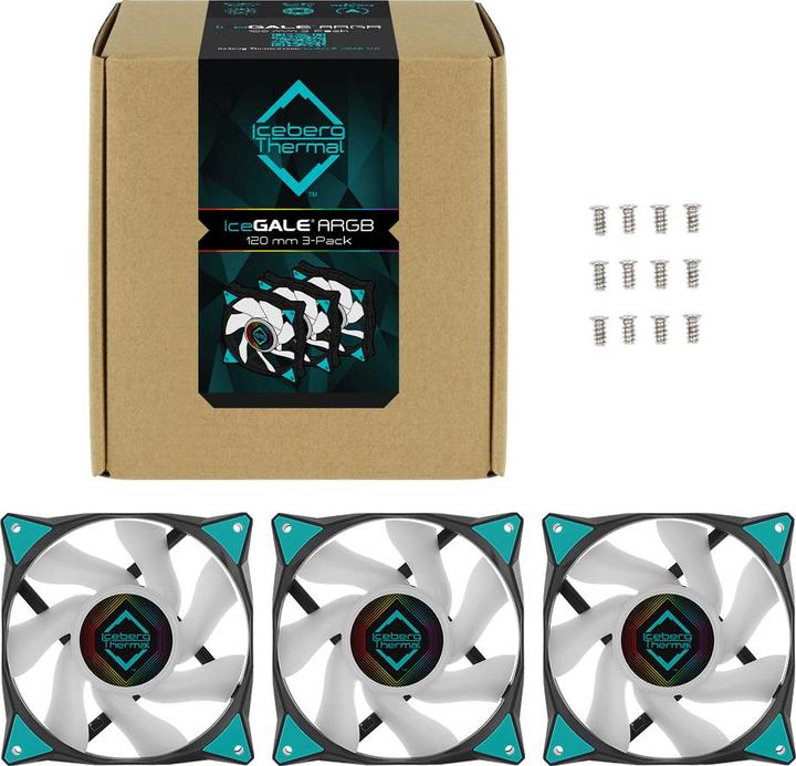 Actual product image Iceberg Thermal Icegale Argb Argb (120 mm, 3 x)