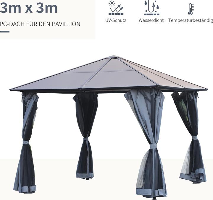 Actual product image Outsunny Pavilion (300 cm, 300 cm)
