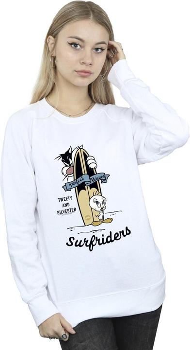 Actual product image Looney Tunes Womens/Ladies Tweety And Sylvester Perfect Waves Sweatshirt (XXL)