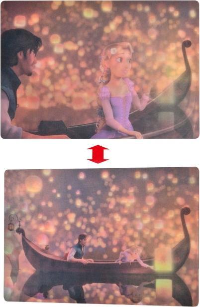 Produktbild Disney Rapunzel & Flynn Rider Postkarte Kanu Lentikular (1 Stk.)