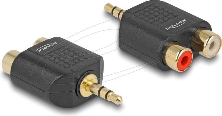 Actual product image Delock Adapter audio jack 3.5 mm 3 pin male > (Angle adapter)