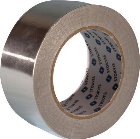 Stokvis Tapes STOKVIS aluminium tape with linerWidth: 50mm, Length: 50m