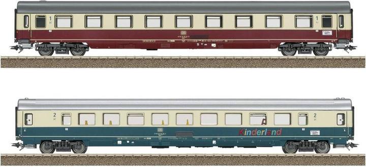 Actual product image Trix H0 23143 H0 Set of 2 passenger coaches Fern Express FD 1980 Königssee of the DB Set 2 (Track H0)