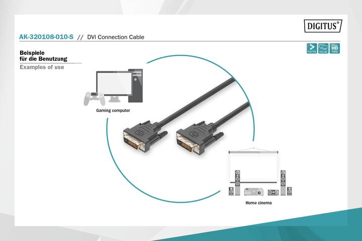 Immagine prodotto Digitus Dvi — Dvi (1 m, DVI)