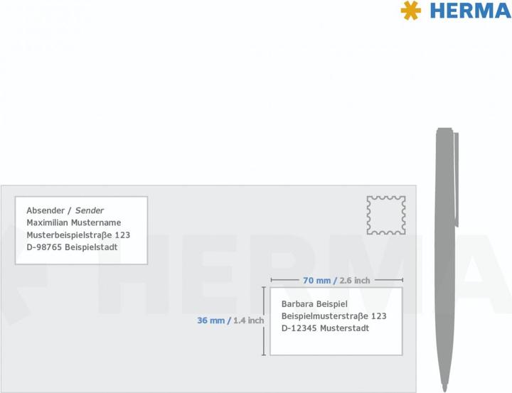 Image du produit HERMA Étiquettes d'adresse A4
