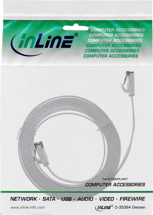Immagine prodotto InLine Cavo patch piatto (U/FTP, CAT8.1, 7.50 m)