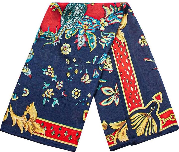 Image du produit JTI Foulard avec motif floral - bleu, n° 13