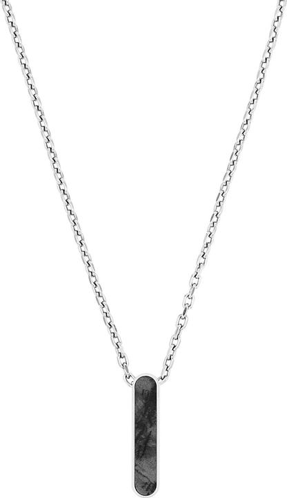 Actual product image S.Oliver Neck jewellery for men, stainless steel, jasper (Stainless steel)