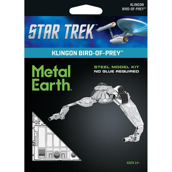 Actual product image Metal Earth Star Trek Klingon Bird of Prey