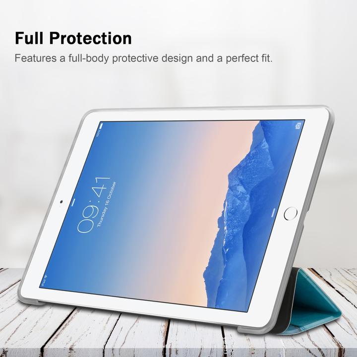 Actual product image Cadorabo Tablet Book Sleeve Colorful Marble (3, 4, IPad 2)
