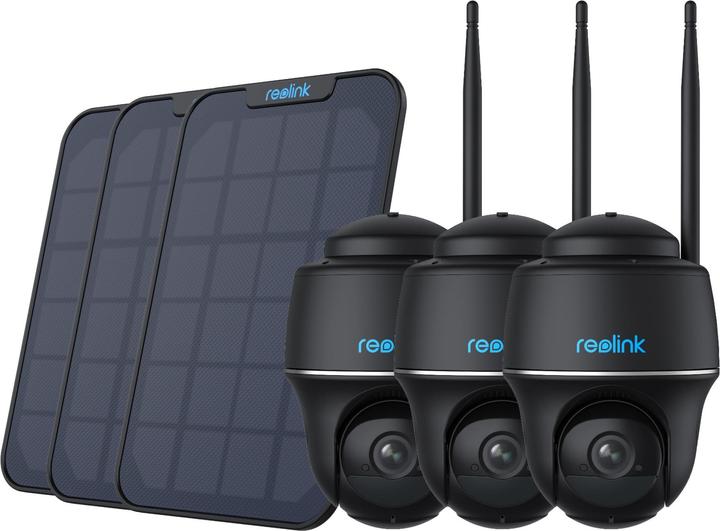 Produktbild Reolink 3x Argus B430-B + 3x Solarpanel (2880 x 1620 Pixels)