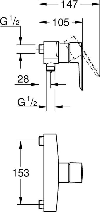 Image du produit Grohe Duscharmatur Start 1/2