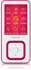 Produktbild Samsung YP-Q3, 8GB, Multimedia-Player mit FM Tuner, pink (8 GB)
