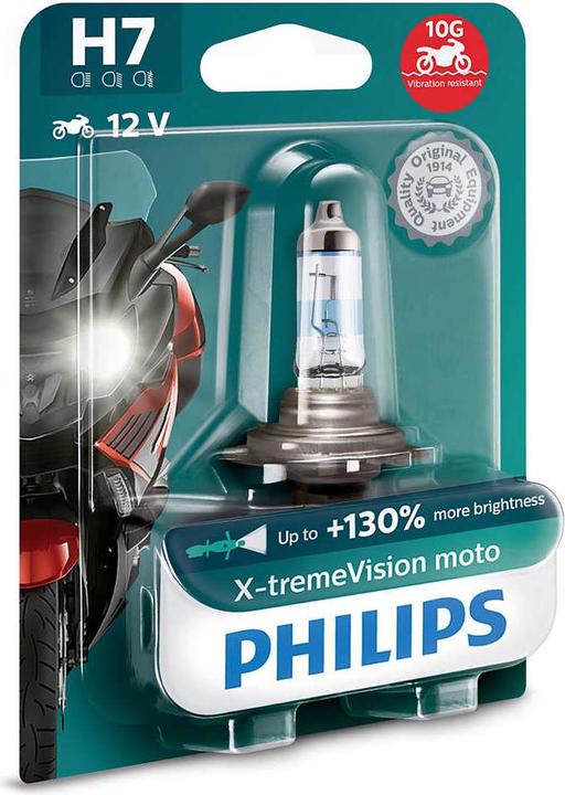 Immagine prodotto Philips Lampada faro moto XTremeVision Moto (H7)