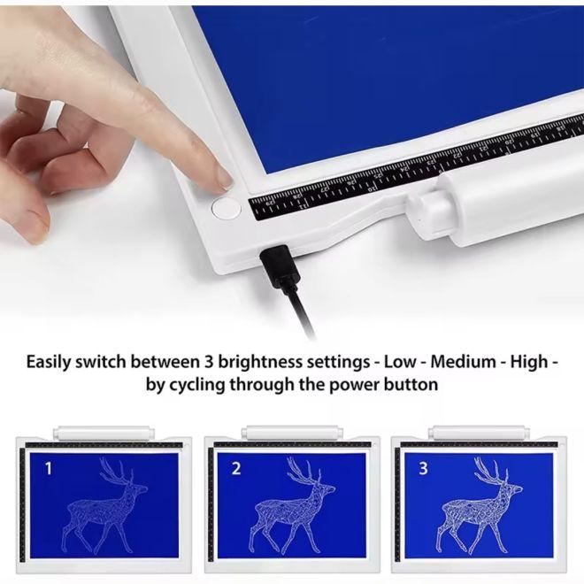 Produktbild MU Classic LED Leuchttisch A4 mit 3 Helligkeitsstufen