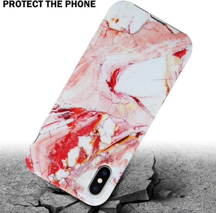Produktbild Cadorabo IMD TPU Bunter Marmor Cover (Apple iPhone X)