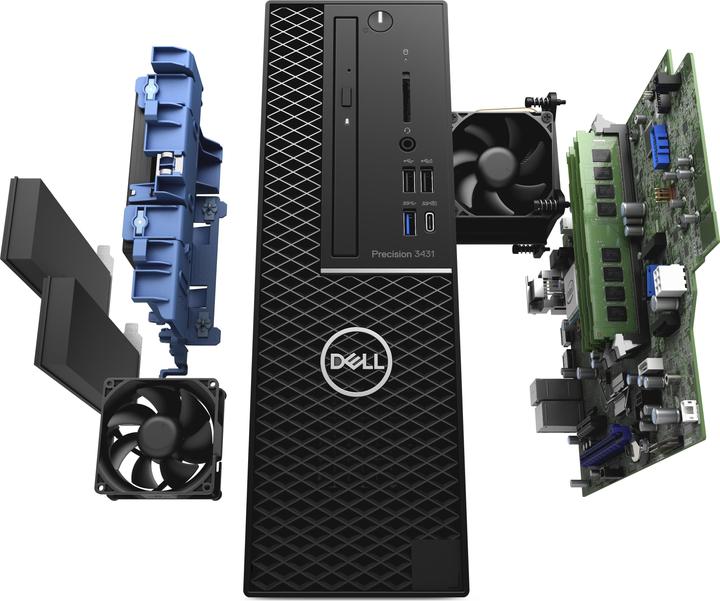 Actual product image Dell Precision 3431 SFF (Intel Core i7-9700, 16 GB, 512 GB, Radeon Pro WX 3100)